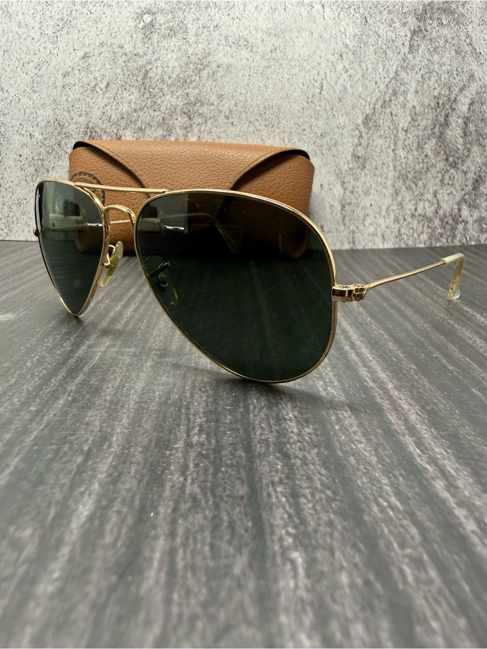 Vintage Ray-Ban B&L Aviator Sunglasses 58 / 14 Bausch & Lomb L0205 with Case
